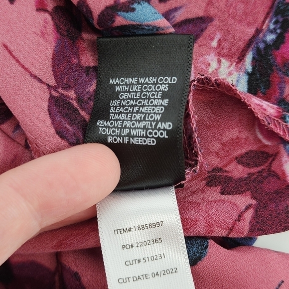 Torrid Georgette Puff Sleeve Peasant Blouse Floral 4X - Picture 10 of 10